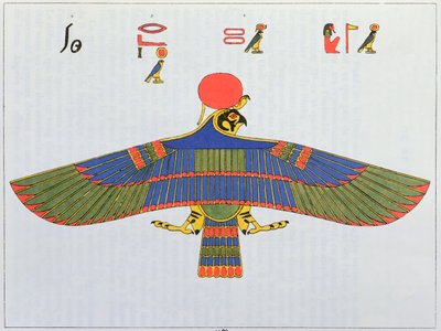 Le dieu Horus représenté sous la forme d