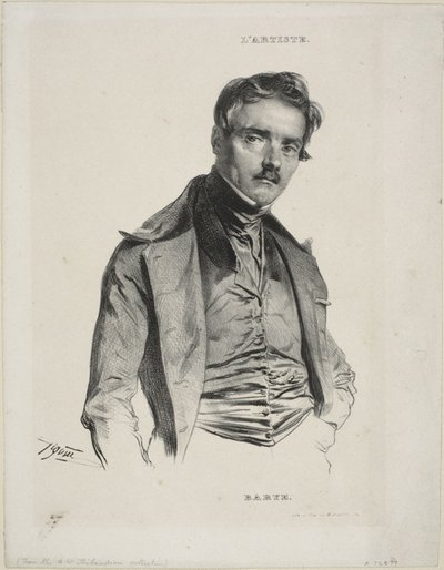 Portrait du sculpteur Antoine-Louis Barye - Jean Francois Gigoux