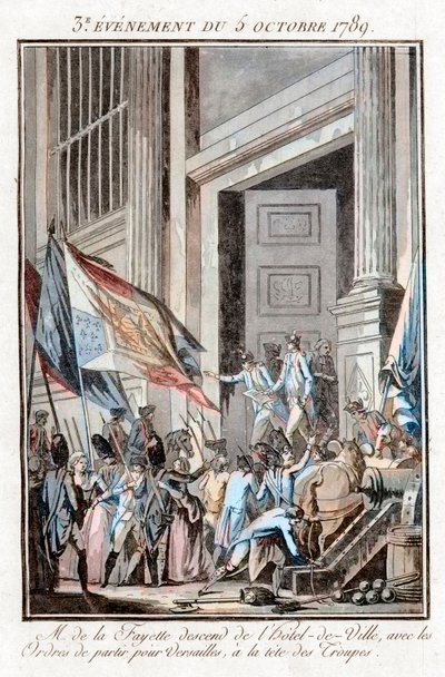 Révolution française - La Fayette quittant l