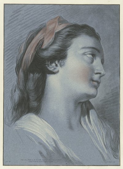 Tête de jeune femme - Jean Francois Janinet