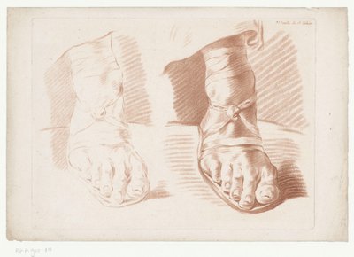 Deux pieds en sandales (Troisième feuille du cinquième cahier) - Jean Francois Janinet