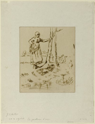 Une fille gardant des oies - Jean Francois Millet