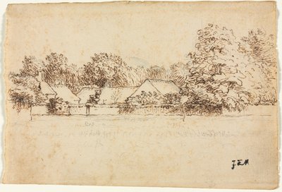 Cottages - Jean Francois Millet