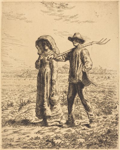 Départ pour le travail - Jean Francois Millet