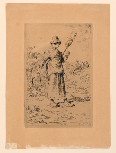 La Fileuse - Jean Francois Millet