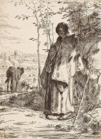 La Grande Bergère - Jean Francois Millet