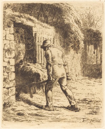 Le paysan rentrant du fumier - Jean Francois Millet
