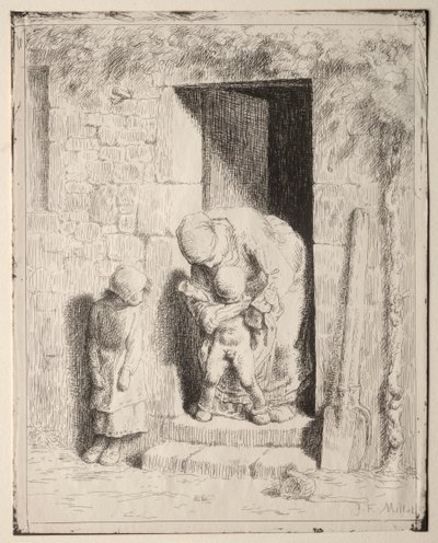 Précaution maternelle - Jean Francois Millet