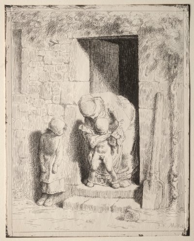Précaution maternelle - Jean Francois Millet