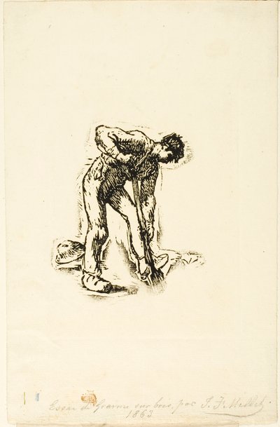 Paysanne creusant - Jean Francois Millet