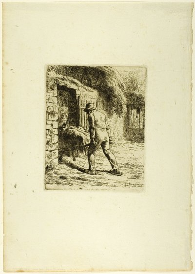 Paysanne avec une Brouette - Jean Francois Millet