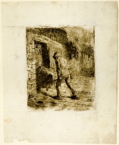 Paysanne avec une brouette - Jean Francois Millet
