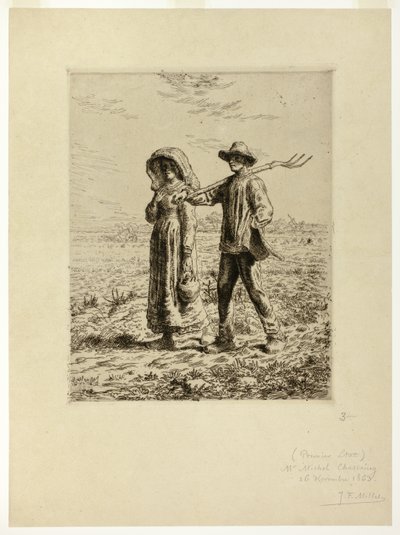 Paysans allant travailler - Jean Francois Millet