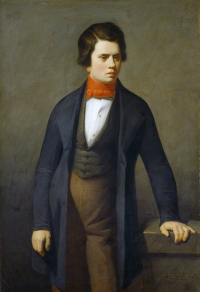 Portrait de Leconte de Lisle - Jean Francois Millet