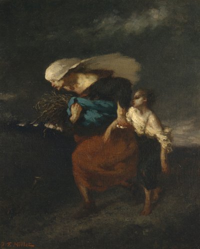 Retraite de la Tempête, vers 1846. - Jean Francois Millet