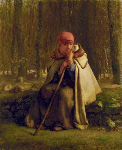 Bergère assise, c.1852 - Jean Francois Millet