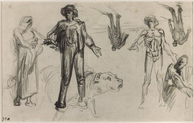 Études pour les Moissonneurs au Repos - Jean Francois Millet