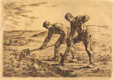 Les bêcheurs - Jean Francois Millet