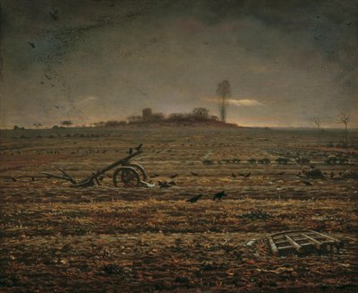 La plaine de Chailly avec herse et charrue, 1862 - Jean Francois Millet