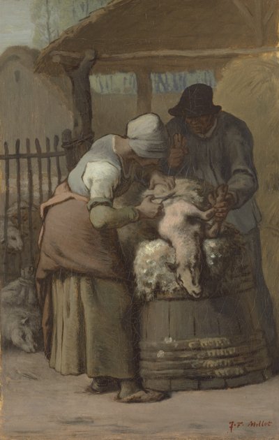 Les Tondeurs de moutons, 1857-61 - Jean Francois Millet