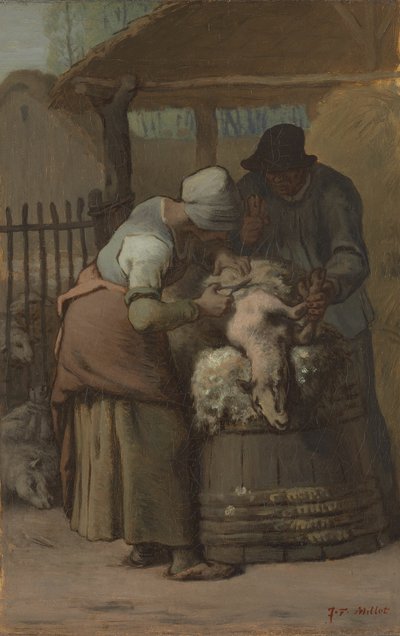 Les Tondeurs de moutons, 1857-61 - Jean Francois Millet