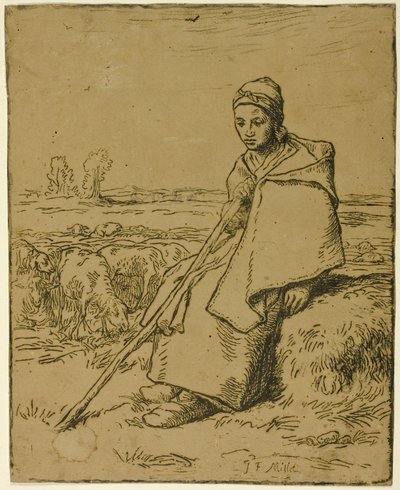 La bergère - Jean Francois Millet