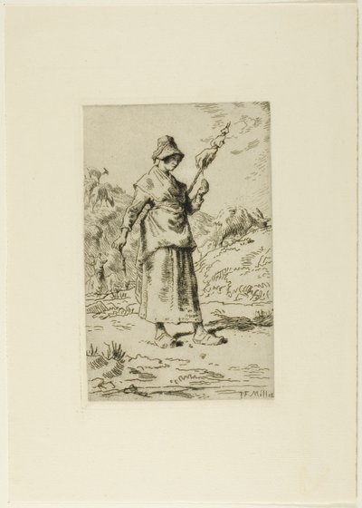 Le fou - Jean Francois Millet