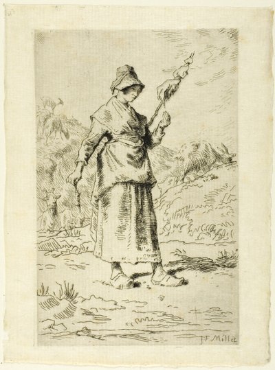 Le fou - Jean Francois Millet