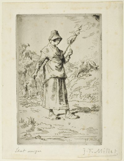 Le fou - Jean Francois Millet