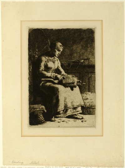 Le cardeur de laine - Jean Francois Millet