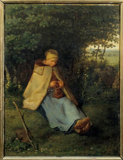 La Tricoteuse - Jean Francois Millet