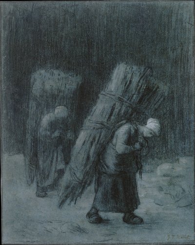 Femmes portant des brindilles, vers 1858 - Jean Francois Millet