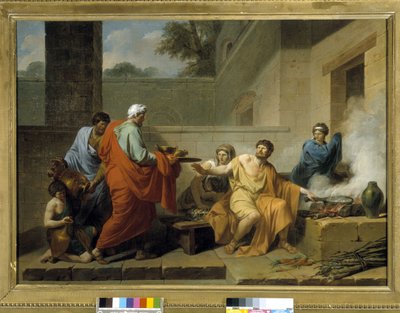 Rome antique : Manius Curius Dentatus refusant les présents des Samnites - Jean François Pierre Peyron