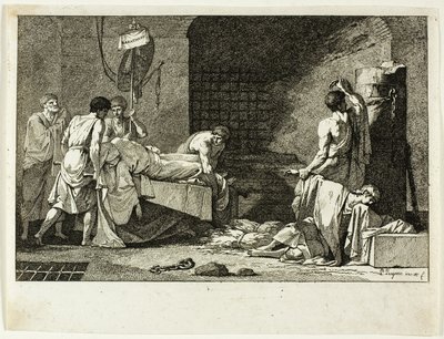 Dévotion de Cimon ou Funérailles de Miltiade - Jean François Pierre Peyron