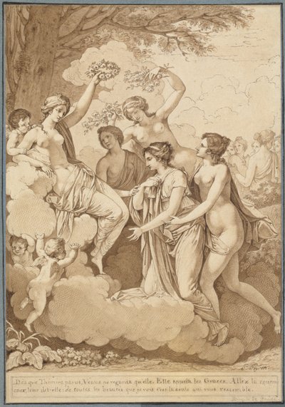 Vénus et les Grâces couronnant Thémire - Jean François Pierre Peyron