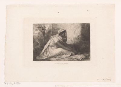 Femme arabe assise - Jean Francois Portaels