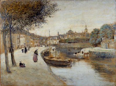 Un canal à Quimperlé - Jean Francois Raffaelli
