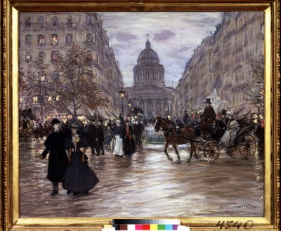 Le boulevard Saint-Michel - Jean Francois Raffaelli