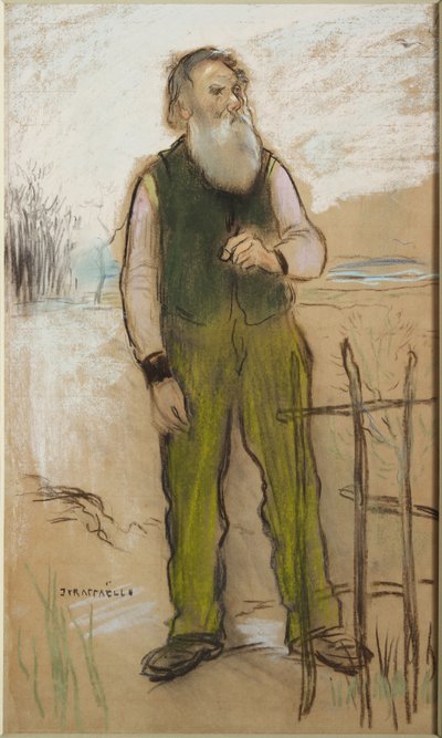 Homme dans la périphérie de la ville, vers 1885 - Jean Francois Raffaelli