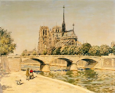 Notre-Dame et la Seine - Jean Francois Raffaelli
