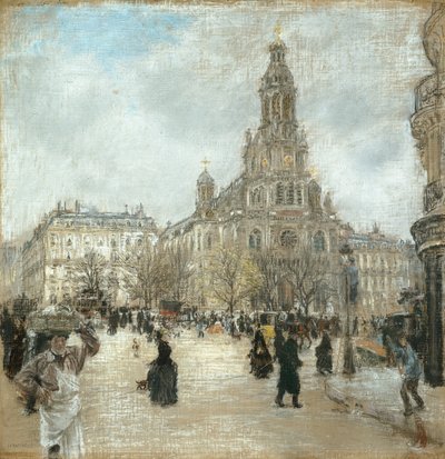 Place de la Trinité, Paris, vers 1886 - Jean Francois Raffaelli