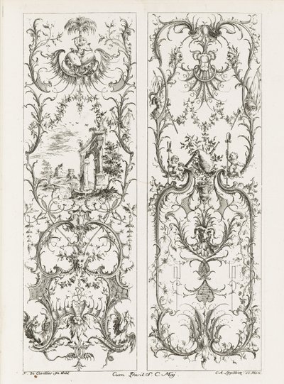 Deux panneaux verticaux - Jean François Cuvilliés