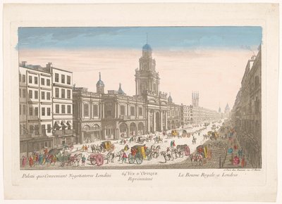 Vue de la Bourse Royale à Londres - Jean François Daumont