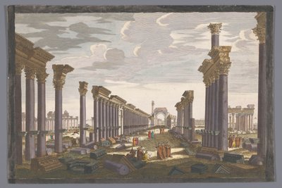 Vue des ruines de l