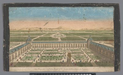 Vue du jardin et du Palacio del Buen Retiro à Madrid - Jean François Daumont