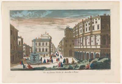 Vue du fameux Théâtre de Marcellus à Rome - Jean François Daumont
