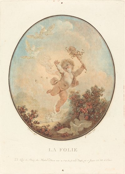 La folie - Jean François Janinet after Jean Honoré Fragonard