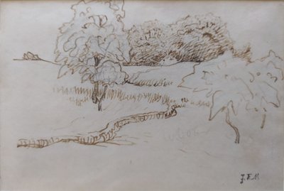 [Arbres et bosquets aux environs de Vichy] - Jean Francois Millet
