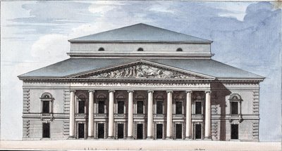 Façade du Théâtre Impérial Bolchoï Kamenny de Saint-Pétersbourg - Jean François Thomas de Thomon