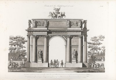 Arc de triomphe. De : Recueil des façades des principaux monuments construits à Saint-Pétersbourg, 180 - Jean François Thomas de Thomon